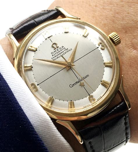 omega constellation gold watch price